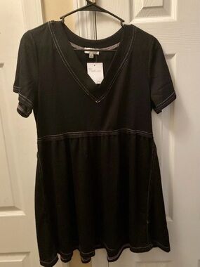 Umgee Dark Blue Basic Tunic-Type Dress Size M New With Tags